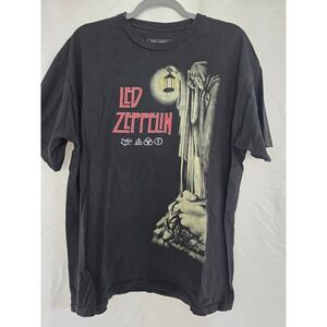 Led Zeppelin Graphic T Shirt Men's XL‎ Black Official Licensed Band Merch